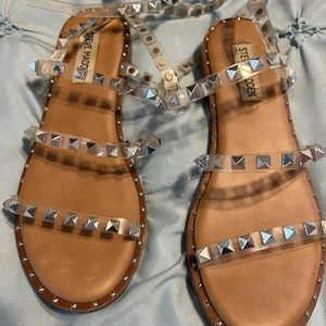 Steve Madden travel sandal clear